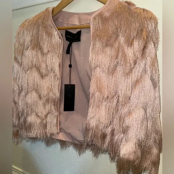 NWT BCBGMAXAZRIA Jaxon Fringe Jacket - Picture 4 of 11